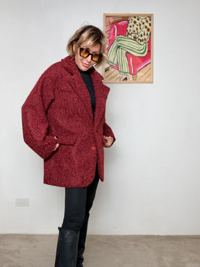 FEMALE - Giacca Bouclé Doppiopetto Morbida MOOD/ MATTONE FEMALE 