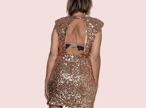 FEMALE - ABITO Party Queen V18106 / ORO FEMALE 