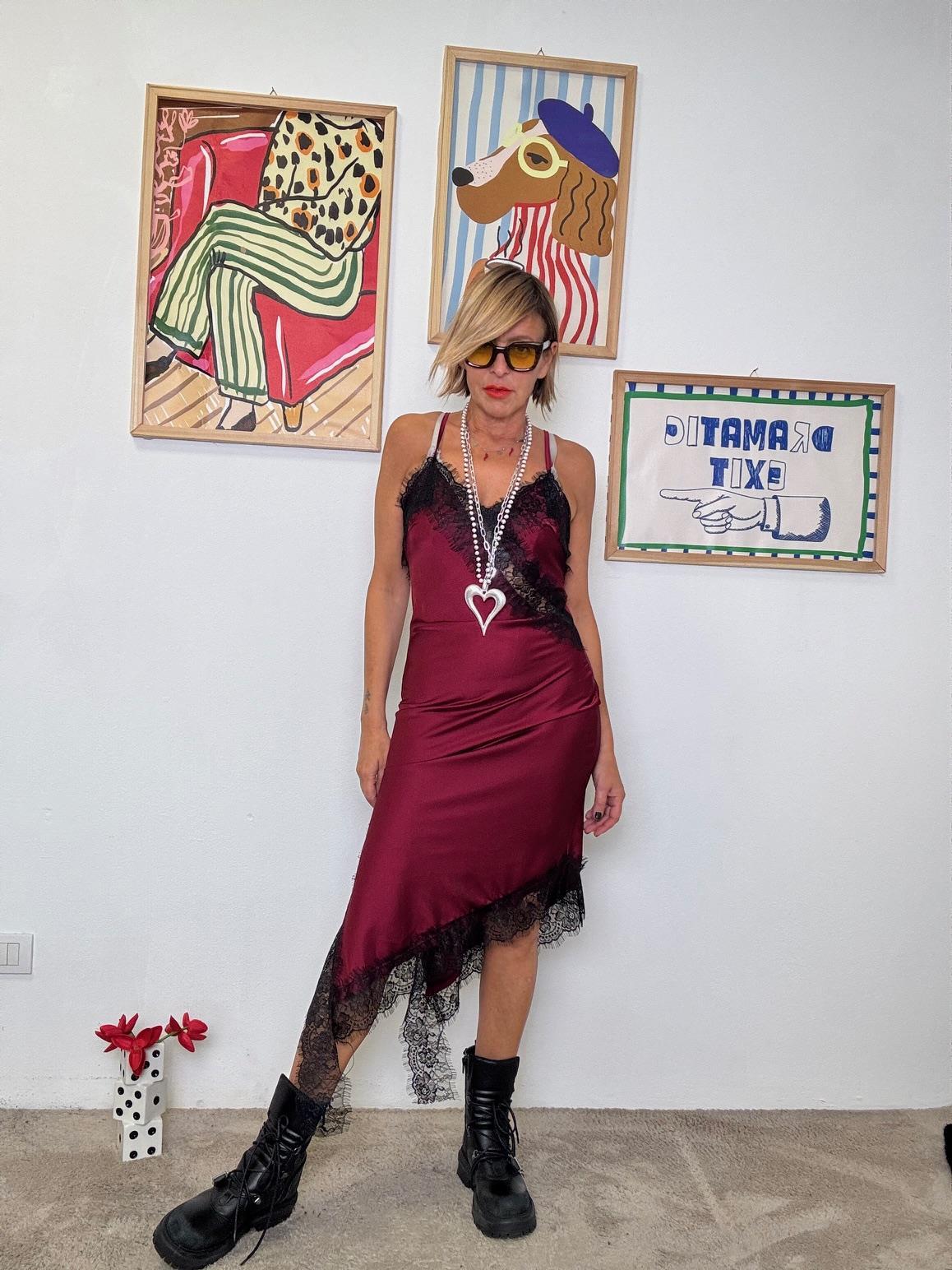 FEMALE - Abito Cocoon  Eleganza ribelle con un tocco di charme VINO HP9215R/ VINO FEMALE 