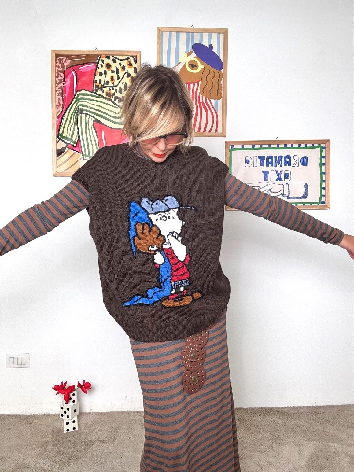 SOUVENIR - Gilet Funny Mood MORO F38P1033/ MORO SOUVENIR 