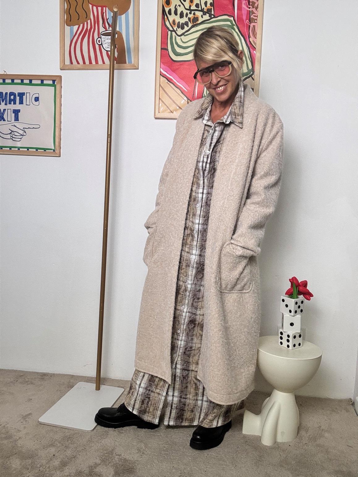 SUSY STAR - Spolverino Morbido con Tasche  Minimalismo con Carattere BEIGE ST80386CHY/ BEIGE SUSY STAR 