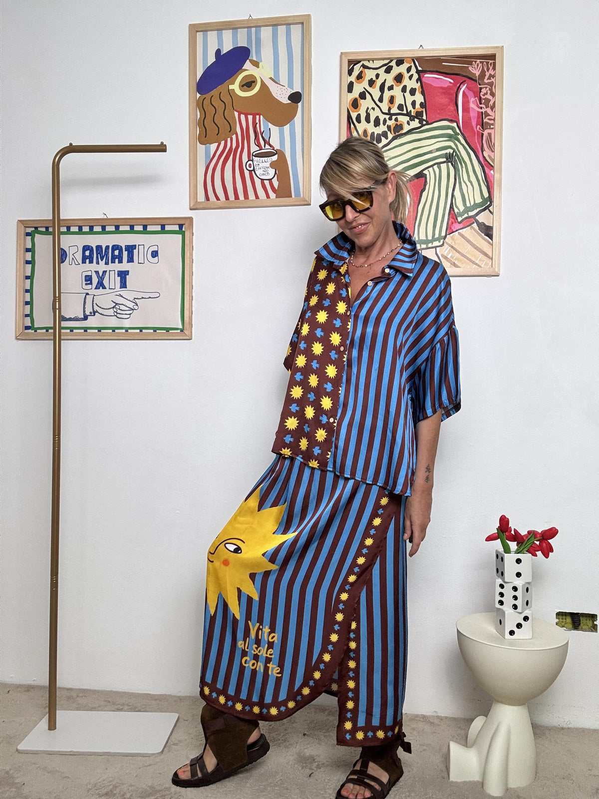 FEMALE -  Camicia Vita al Sole con Te  Energia, Colore e un Pizzico di Ironia! C11838/ FANTA MORO FEMALE 