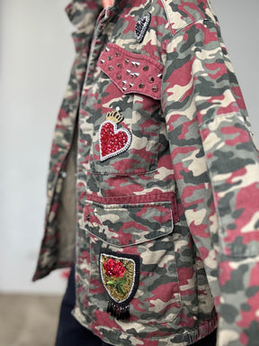 AB PINK -  GIACCA CAMO HEART GIACCA HEART/ MILITARE AB PINK 