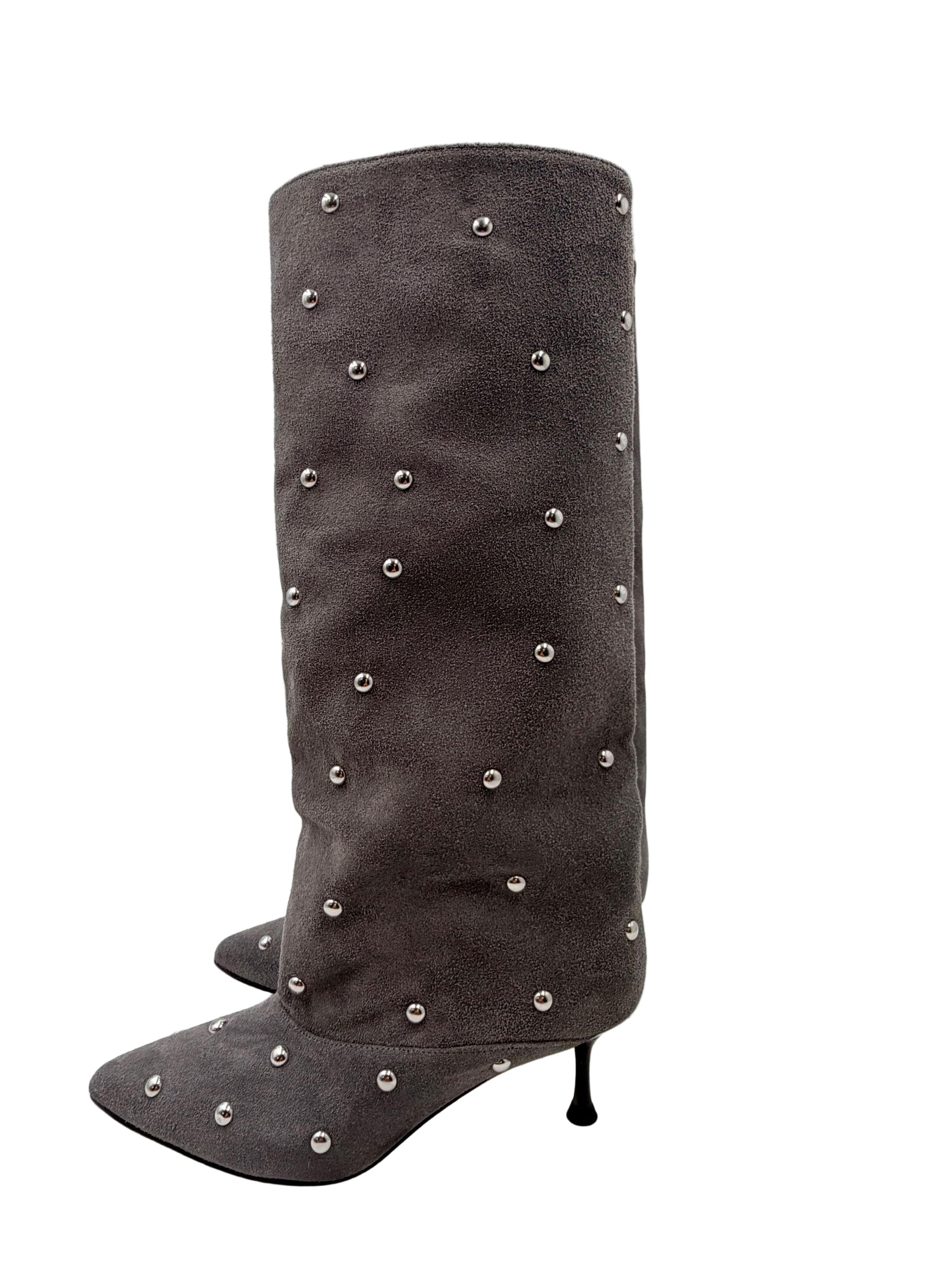 DIVINE FOLLIE - STIVALE PEARLY CHIC AISHA2761/ GRIGIO SUE DIVINE FOLLIE 