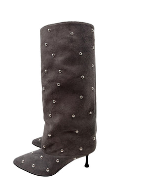 DIVINE FOLLIE - STIVALE PEARLY CHIC AISHA2761/ GRIGIO SUE DIVINE FOLLIE 