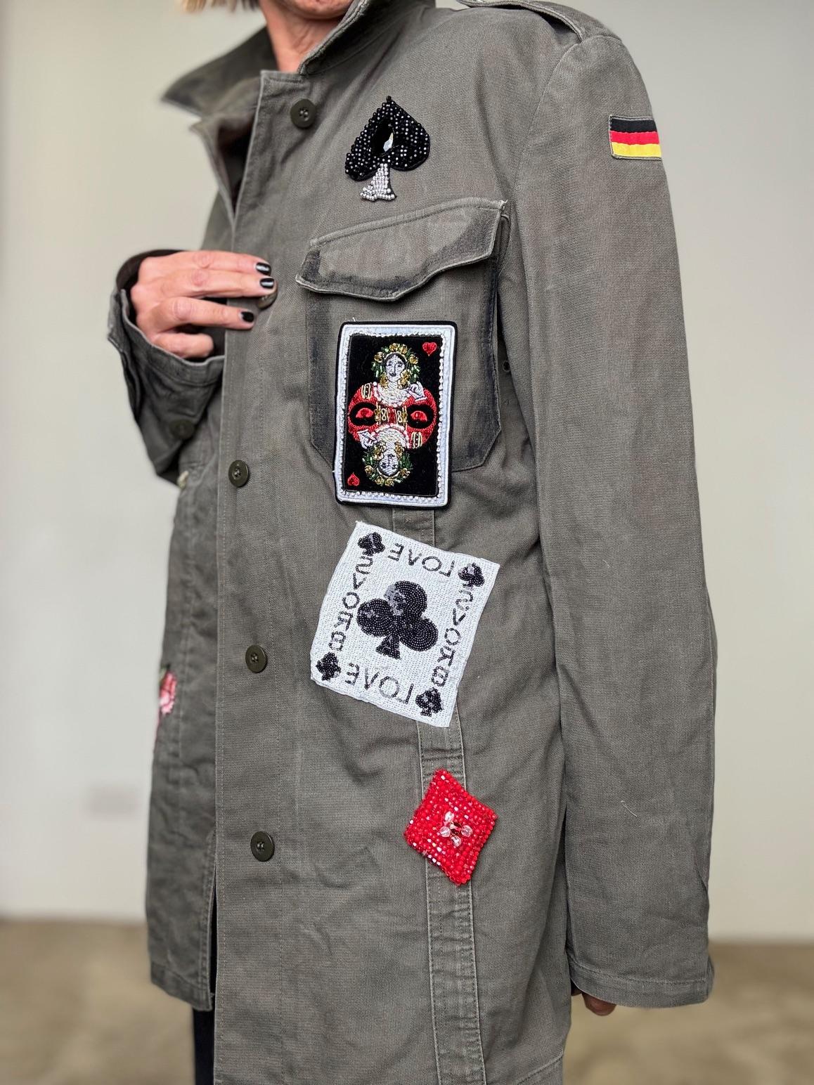 AB PINK - LOVE SOLDIER GIACCA CARTA/ MILITARE AB PINK 