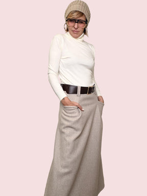 FEMALE - FEMALE - Maglia Dolcevita  panna 5010/ PANNA FEMALE 