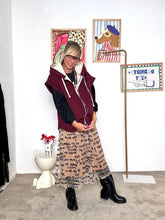 FEMALE - Gilet in neoprene bordeaux con interno a contrasto HP7618-2/ VINO FEMALE 