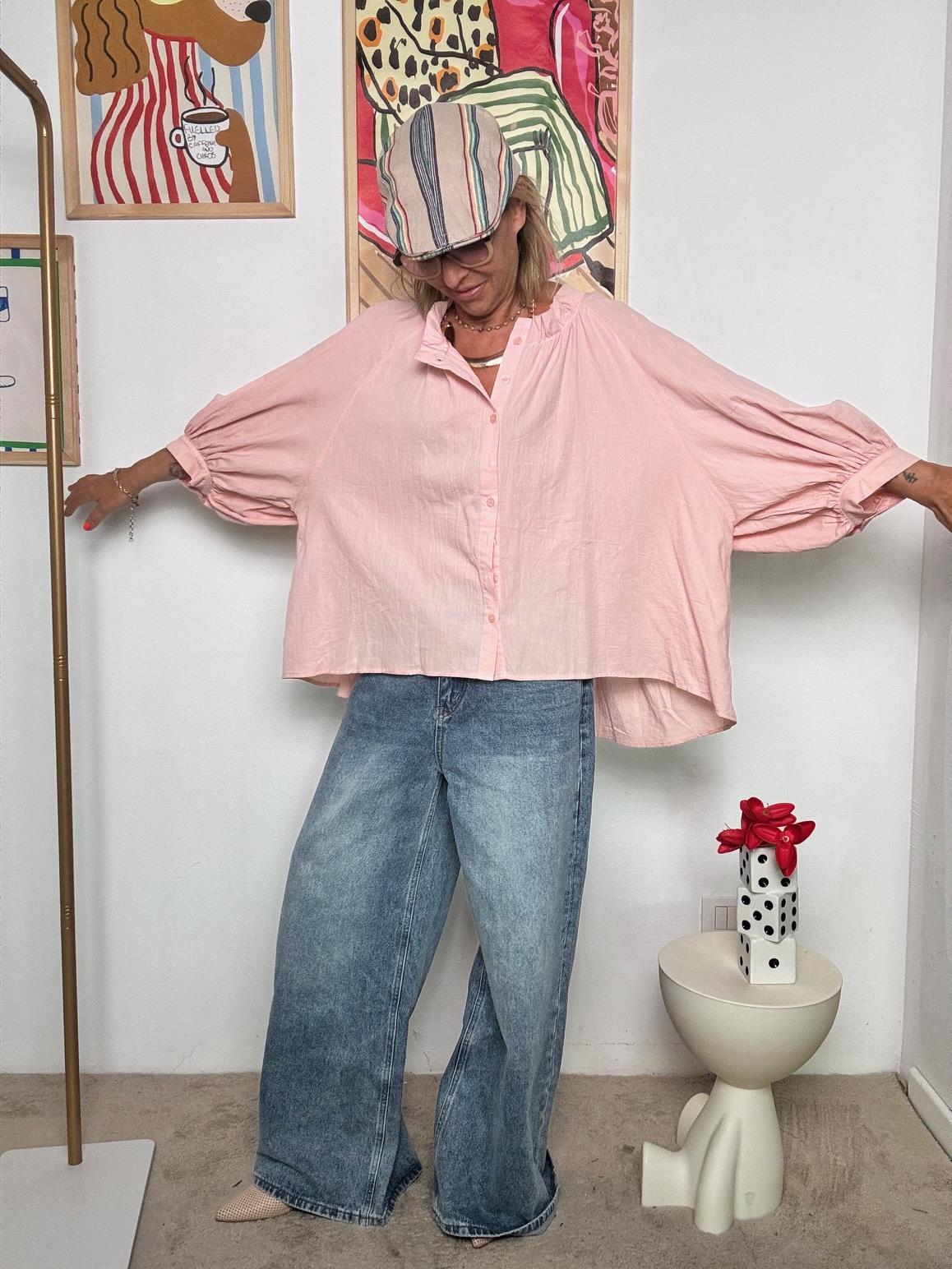 FEMALE - Camicia over  Un abbraccio di cotone e leggerezza CIPRIA W5590/ CIPRIA FEMALE 