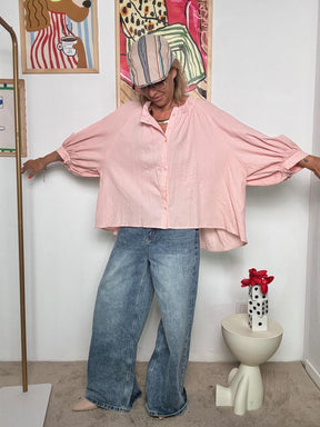 FEMALE - Camicia over  Un abbraccio di cotone e leggerezza CIPRIA W5590/ CIPRIA FEMALE 