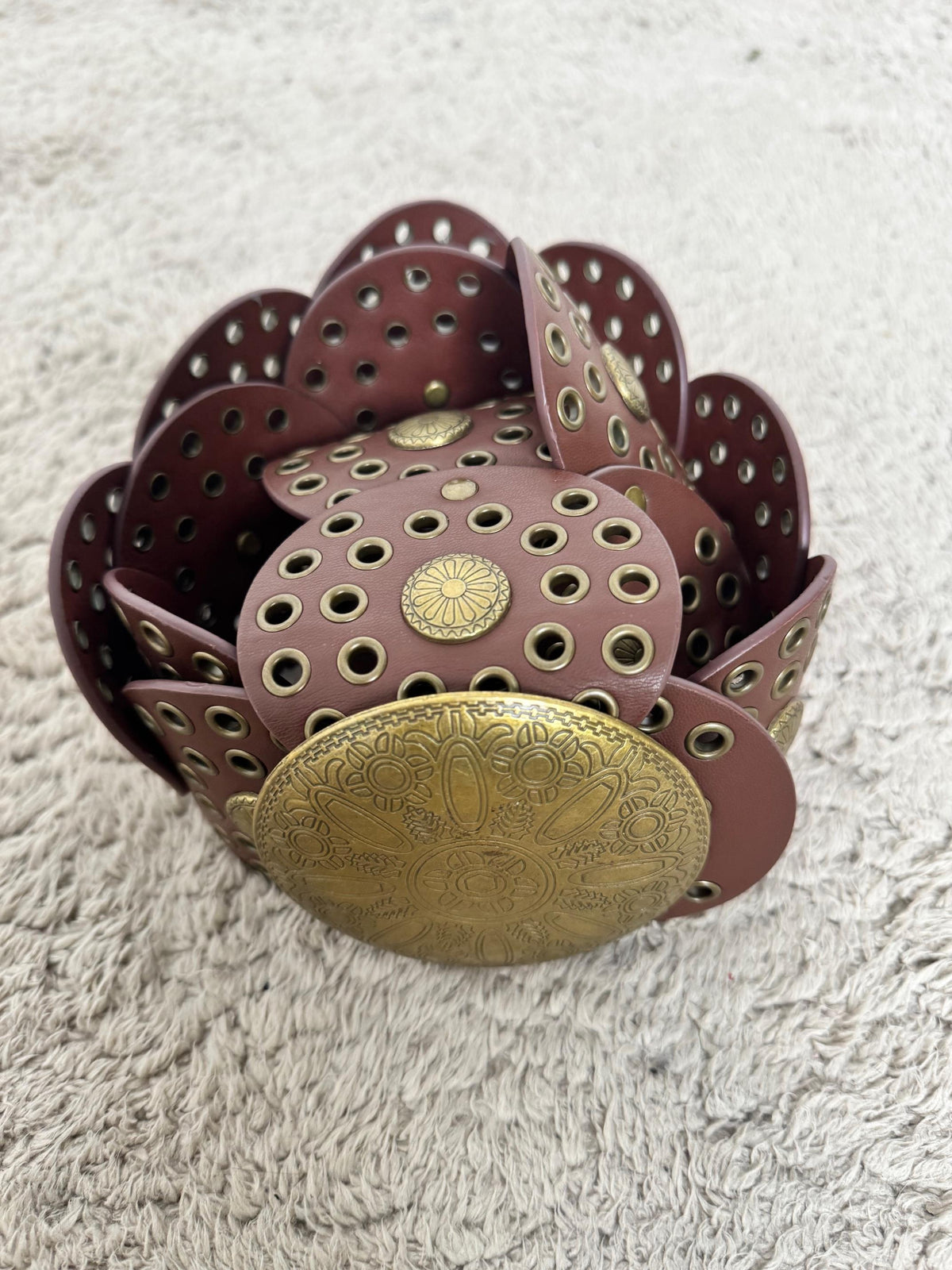 FEMALE -Cintura animalier con dettagli metallici  grinta e stile in un solo accessorio CUOIO M101/ CUOIO FEMALE 