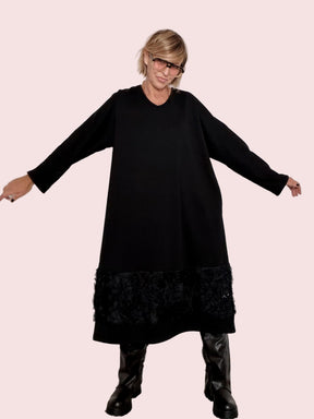 FEMALE - Abito Petal Bow NERO HP9276KQCLM/ NERO FEMALE 