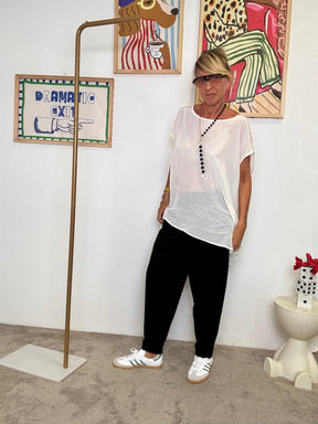 DEJA VU - Top oversize fluido  Leggerezza, libertà e stile senza sforzo BEIGE A25AN004/ BEIGE DEJA VU 