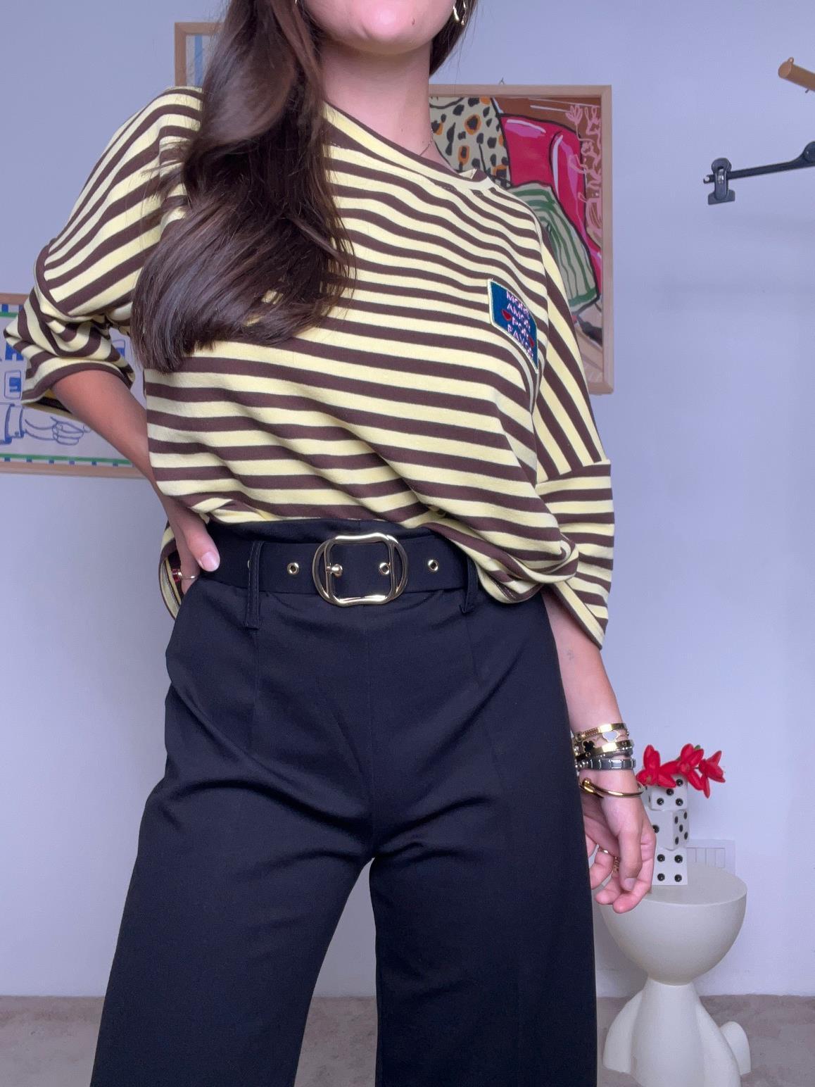 FEMALE_ Pantalone in Punto Milano Nero  Comfort Elegante per Ogni Giorno FL7371LMB/ NERO FEMALE 