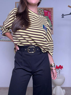 FEMALE_ Pantalone in Punto Milano Nero  Comfort Elegante per Ogni Giorno FL7371LMB/ NERO FEMALE 