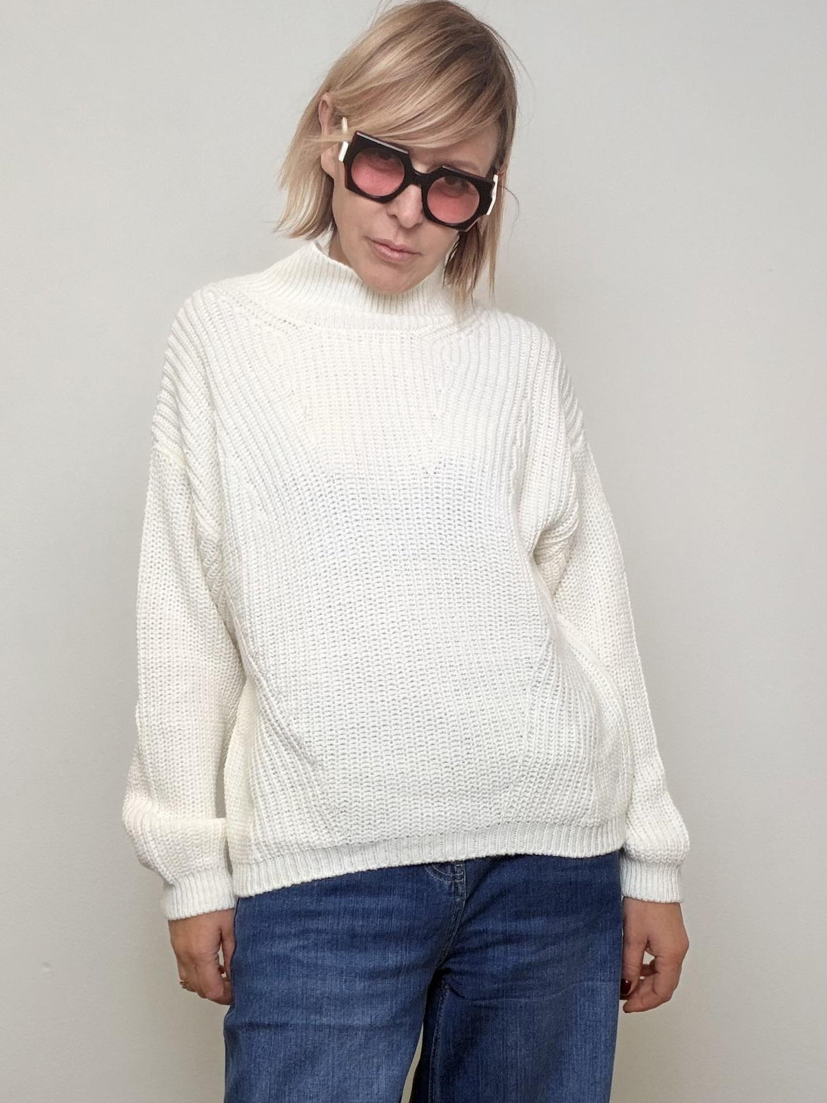 FEMALE - MAGLIA COCCOLA SOFT PANNA 5535/ PANNA FEMALE 