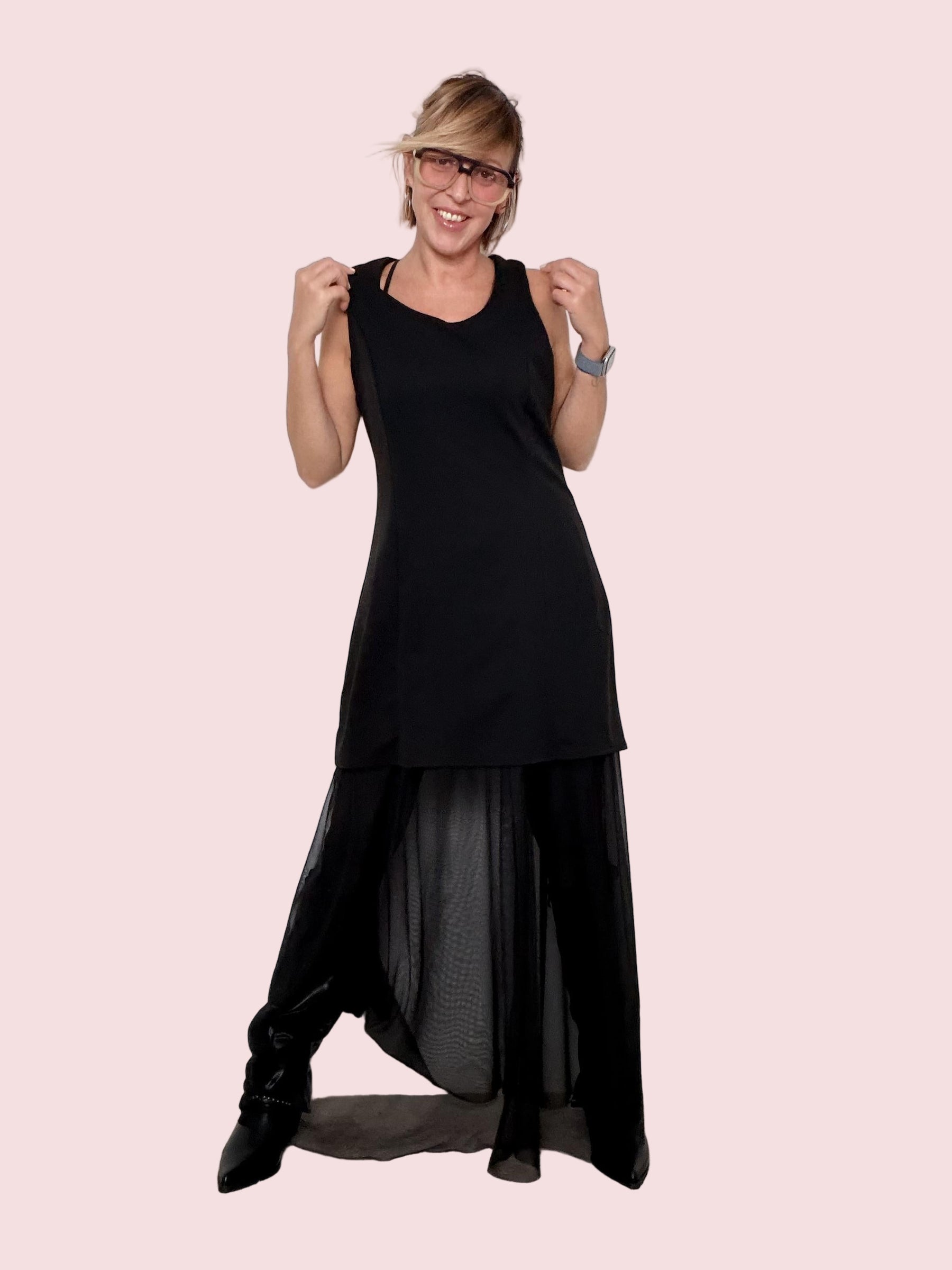 SUSY STAR - ABITO VELO SOFISTICATO STA118261/ NERO SUSY STAR 