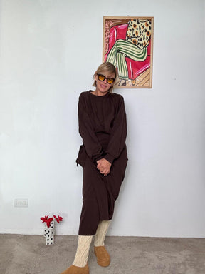 FEMALE -  MAGLIA SPICY LACE A8817/ MORO FEMALE 