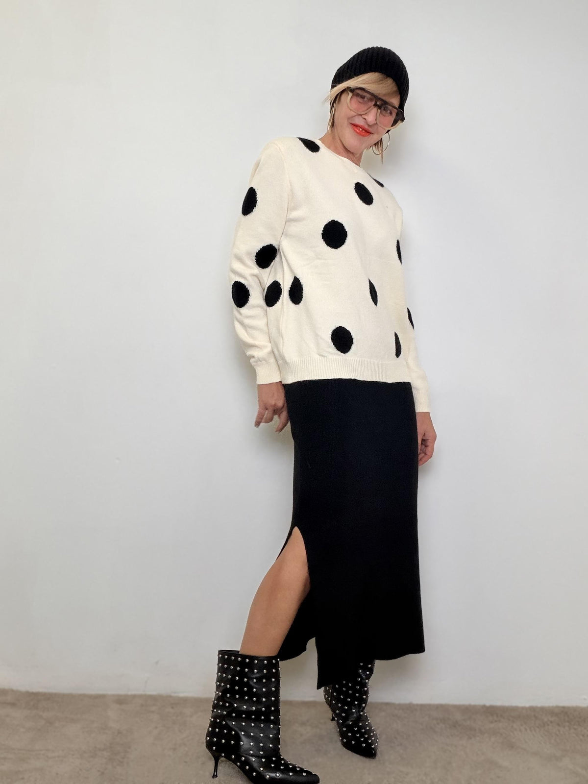 FEMALE - Gonna Soft Minimal  La maglia lunga che diventa outfit ZS119/ NERO FEMALE 