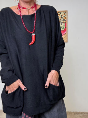 SUSY STAR- Maglia Easy Mood nera ST25011/ NERO SUSY STAR 