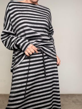 SOUVENIR - Gonna Stripe Vibes S38M1274/ GRIGIO SOUVENIR 