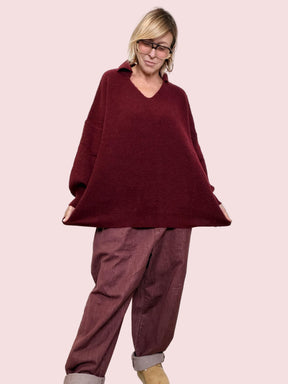 SUSY STAR - Polo Cozy Oversize ST7076/ BORDEAUX SUSY STAR 