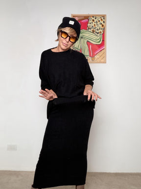 HAVE ONE - Gonna Maglia Soft Cream GNC-P011/ NERO HAVE ONE 