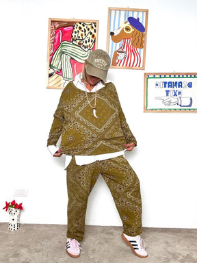 FEMALE - Pantalone ovetto donna  fantasia bandana P6404/ OCRA FEMALE 