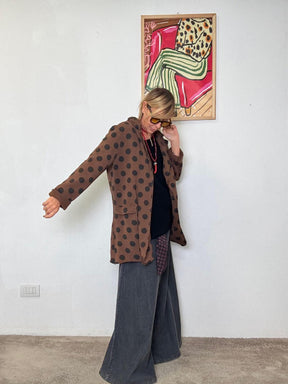 SUSY STAR-  Giacca Pois Mood caffè S7010/ CAFFE SUSY STAR 