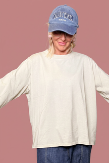 T-shirt donna girocollo a manica ampia