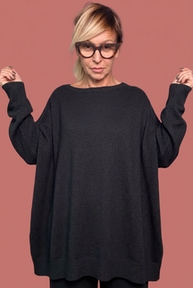 Maglia over girocollo, stile rilassato