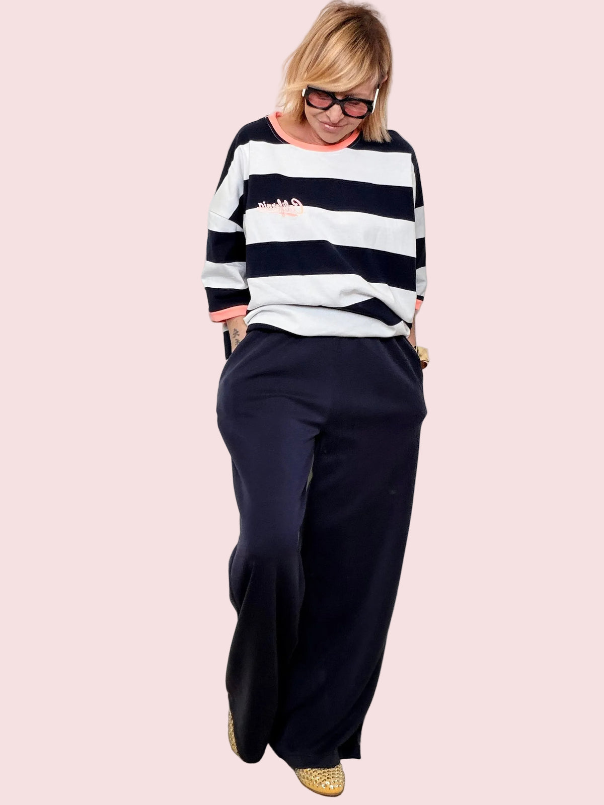 Pantalone in modal Palazzo Navy