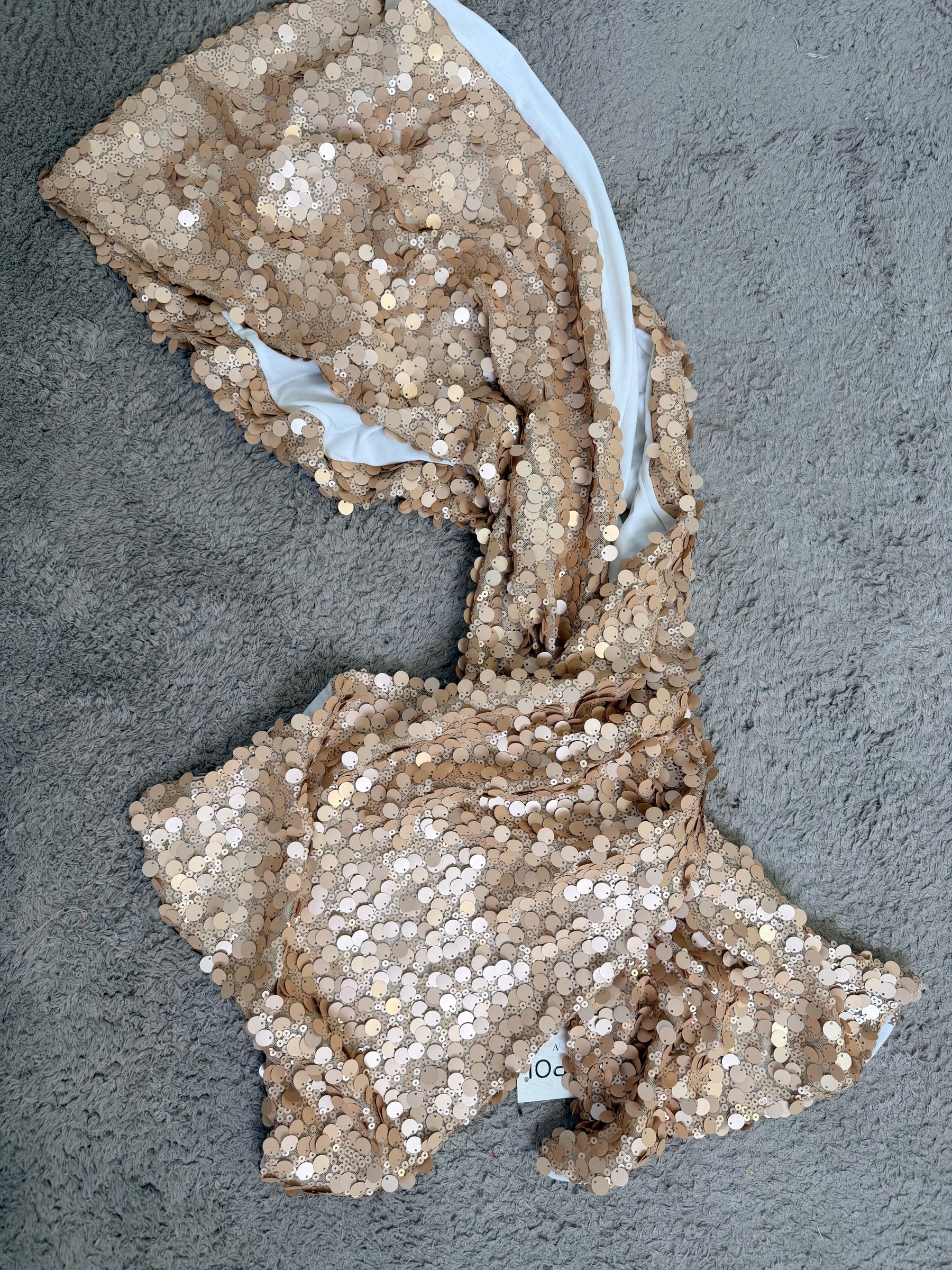 Stola Elegante Interamente Ricamata con Paillettes