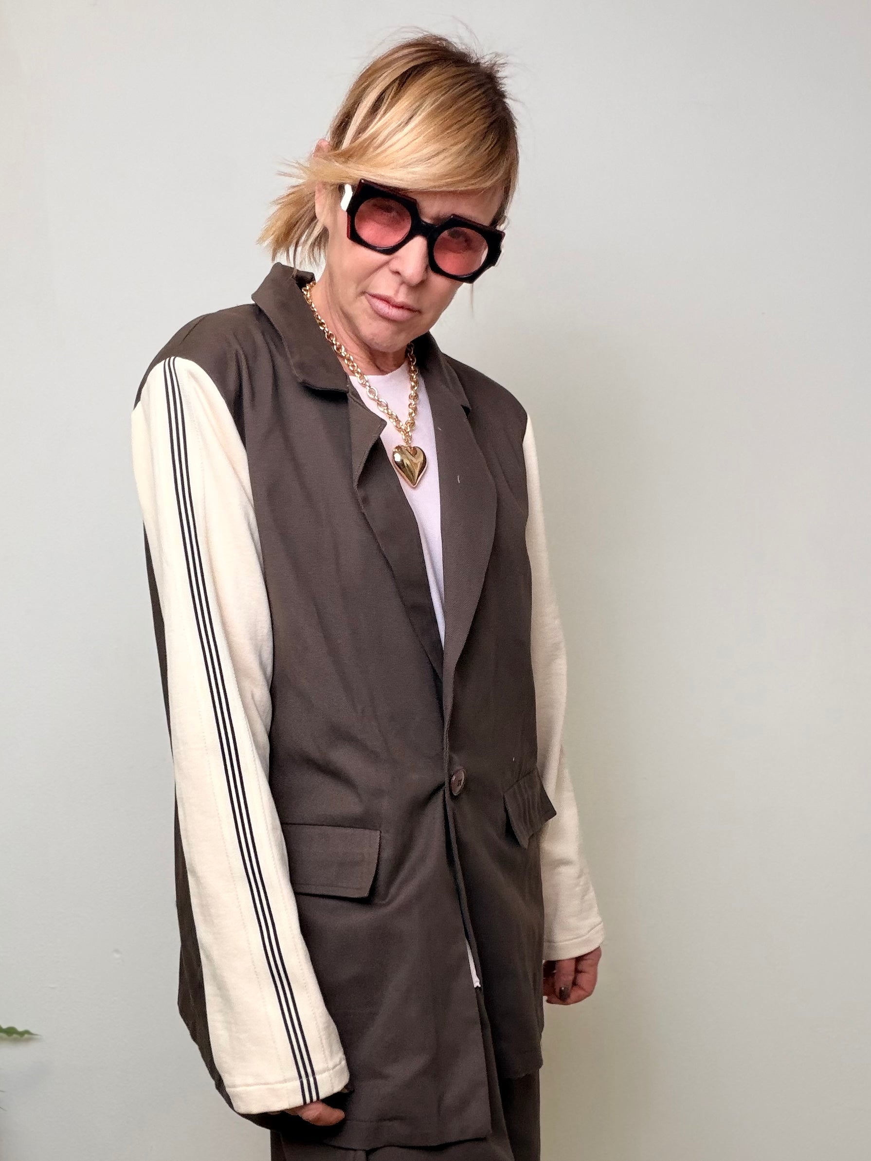 Giacca Sartoriale Maniche Felpa