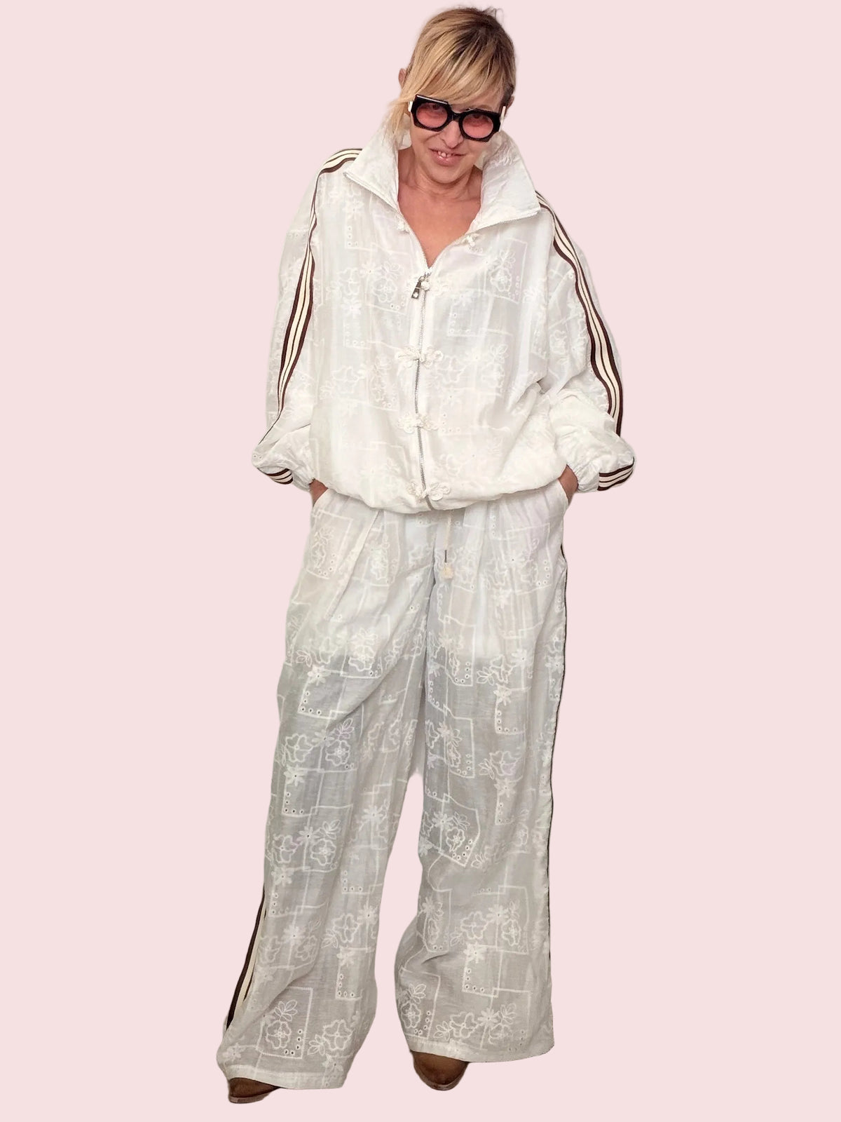 Pantalone Sangallo Palazzo con Bande Laterali