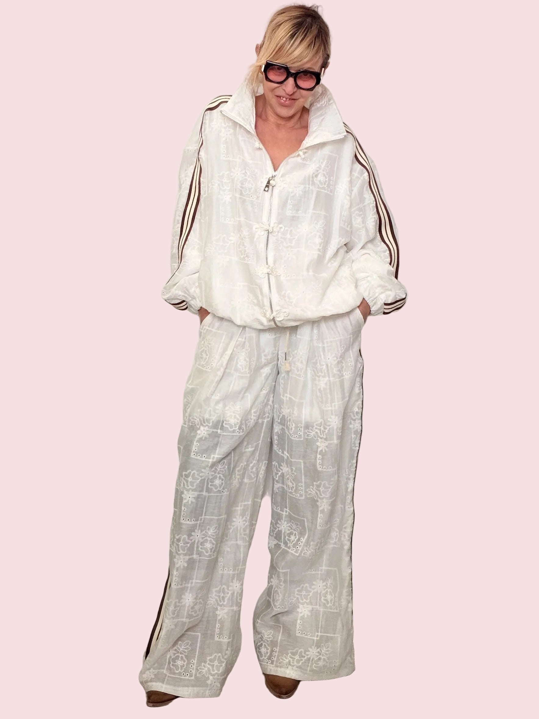 Pantalone Sangallo Palazzo con Bande Laterali